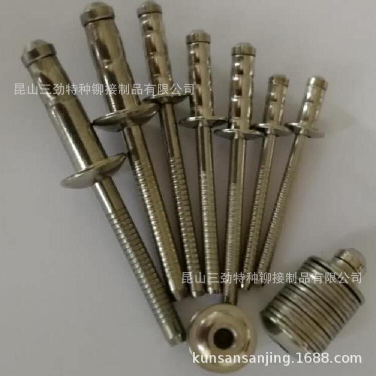 双鼓不锈钢抽芯铆钉 304全不锈钢双鼓股型抽芯铆钉高强多双鼓铆钉