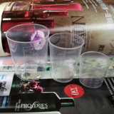 Пластиковая измерительная кружка, прозрачный мерный цилиндр со шкалой, 30 мл, 50 мл, 100 мл, с печатью вашего логотипа