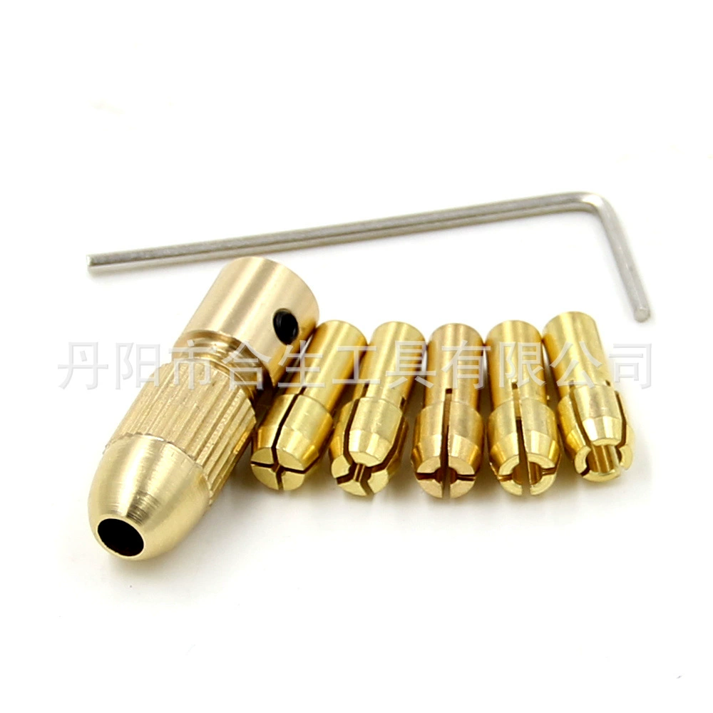 Фабрика оптом шесть частей набор 0,5-3,0 мм латунный центральный вал сверлильный патч комплект небольшой моторной дрели