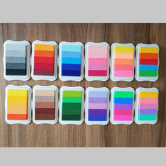 Junesix five-color CP gradient ink pad, three-color SR gradient ink pad, handprint pad, ink pad,
