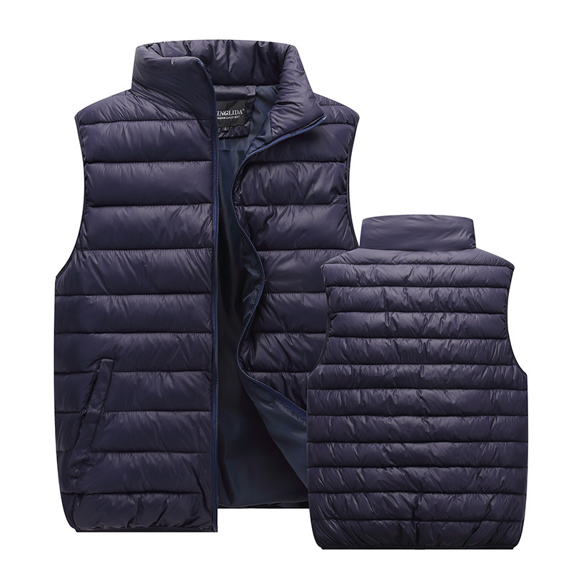 Couple's Cotton Vest Autumn and Winter Korean Style Slim-fit Hooded plus size Down Cotton Vest Men's and Women's Down Cotton Winch Jacket Couple's Cotton Vest Autumn and Winter Korean Style Slim-fit Hooded plus size Down Cotton Vest Men's and Women's Down Cotton Winch Jacket