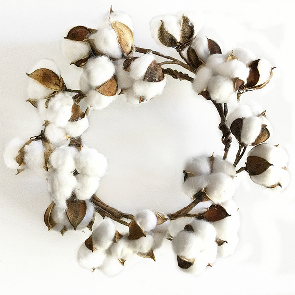 Factory wholesale cotton dried flower simulation cotton flower ring…