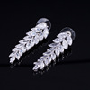 Zirconium, long earrings, European style