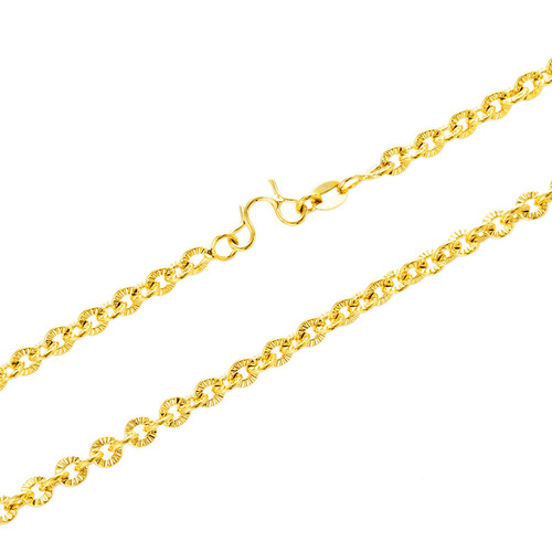 Ladies' Sand Gold Necklace Accessory, Non-Fading, High-End, Niche Clavicle Chain, Yiwu Copper Accessory, Gold Chain imitation