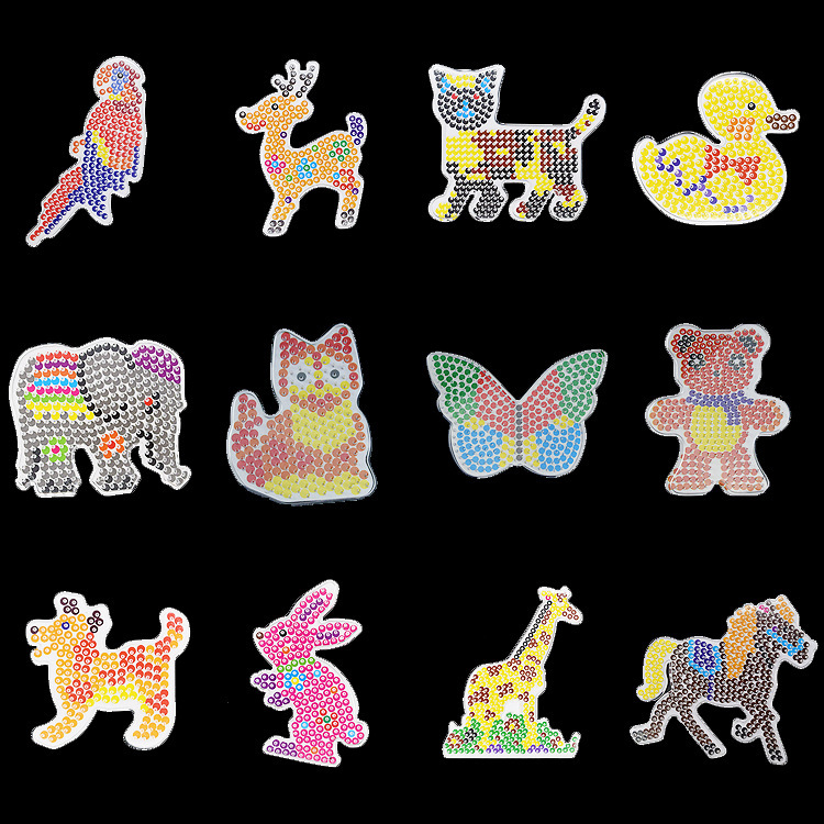 In-Stock 5mm Bead Board 1:1 Pattern Bead Templates DIY Cartoon Bead Puzzle Board In-Stock 5mm Bead Board 1:1 Pattern Bead Templates DIY Cartoon Bead Puzzle Board