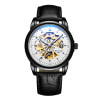 Mechanical men's watch, waterproof swiss watch, mechanical watch, genuine leather, wholesale