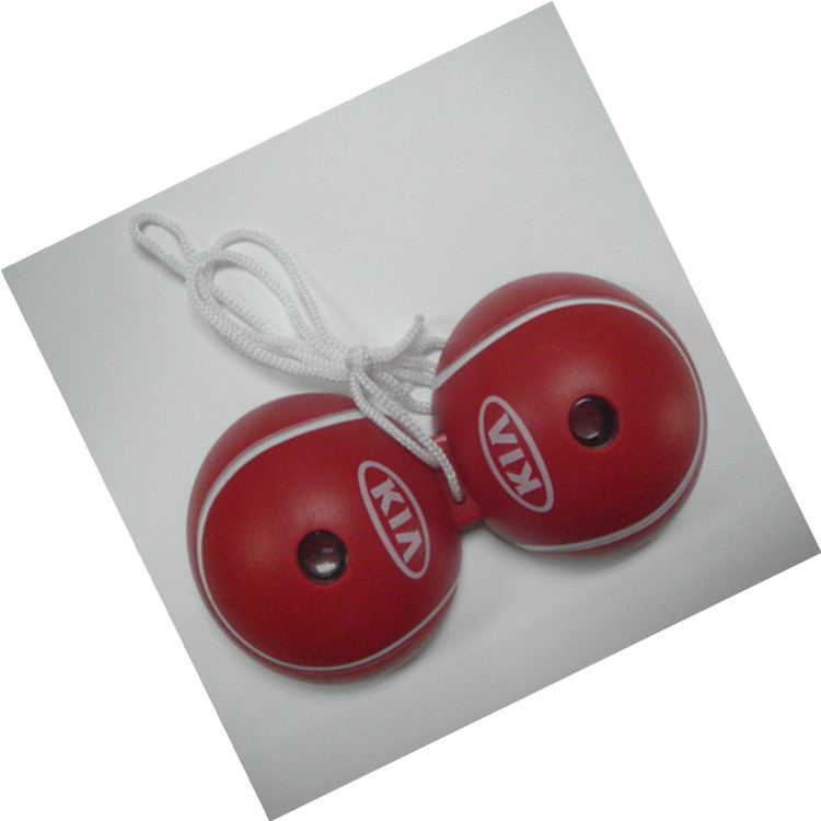 ABS6.5CM圆形望远镜网球双筒望远镜儿童户外塑胶玩具望远镜