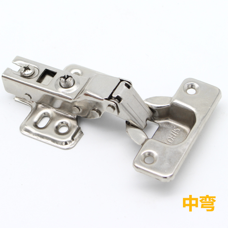 Jinrongda de alta calidad hidráulica superficial taza bisagra de amortiguación Mute bisagra de la puerta del gabinete cola abierta buen ajuste de la bisagra del tubo