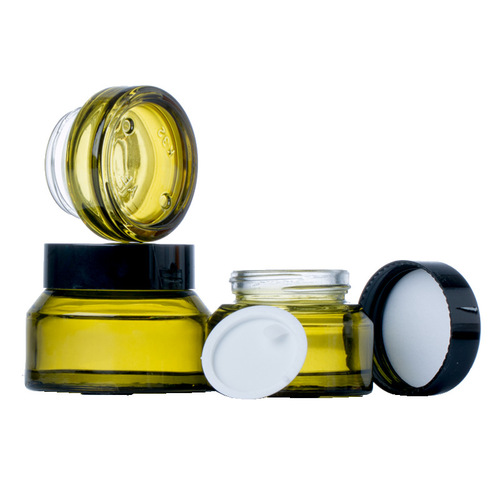 Green shading glass cream box cream box face cream bottle eye cream DIY cosmetics skin care packaging empty bottle