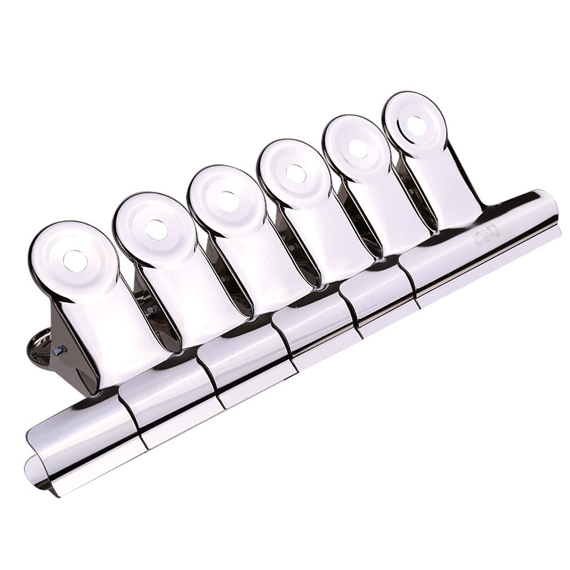 1 bag and 6 gains 9520 round iron ticket big ticket clamp stainless steel bill clip large 88mm