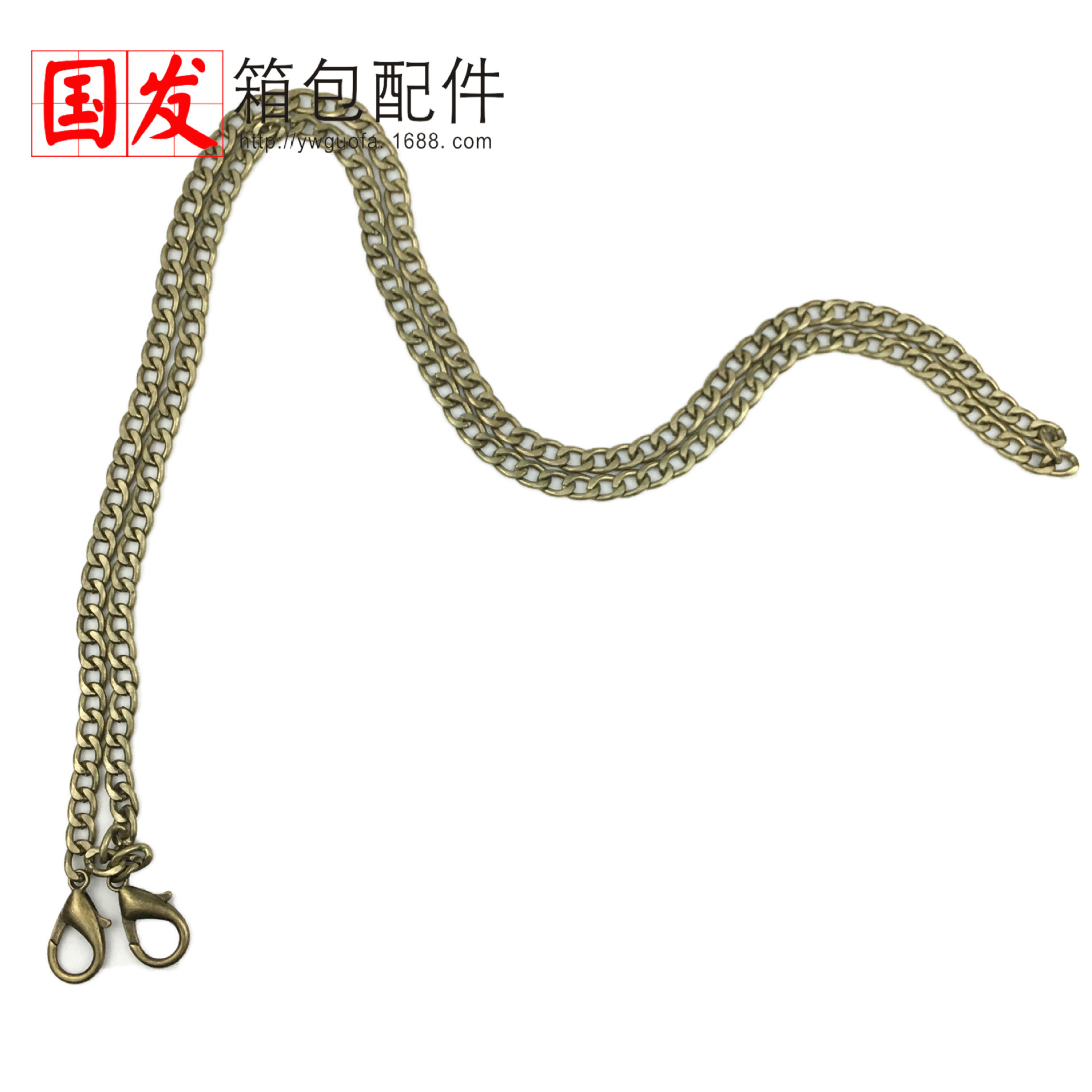 120CM cadena plana hebilla de alta calidad 60CM cadena 30CM cadena de bolsas de cuatro colores opcionales accesorios de bolsas de oro DIY