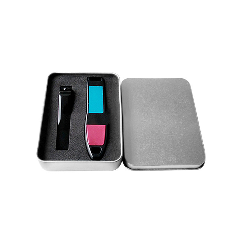 厂家定 制115*85*22指甲钳扣铁盒礼品盒海绵 圆滑边缘铁盒