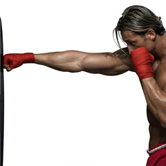 Pure cotton boxing bandage 2.5m Sanda Muay Thai fighting hand wrap sports sweat-absorbent hand strap to assist protective gear and hand guard