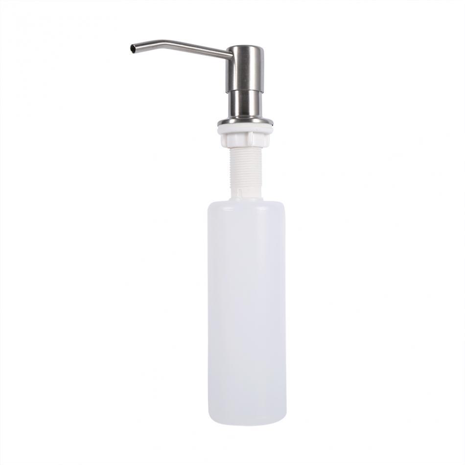 Dispensador de jabón de acero inoxidable para cocina, botella de gran capacidad para detergente y limpiador de fregadero, dispensador de jabón transfronterizo