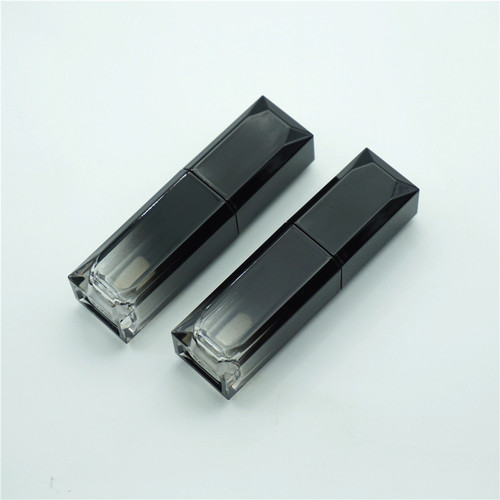 Lip gloss tube, black diamond gradient, lip gloss empty bottle shell 4.5ml, logo printable lip glaze empty tube wholesale