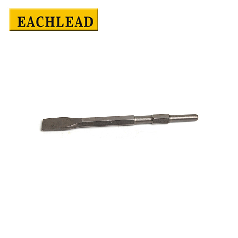 喷砂金属本色凿 扁头型中档凿子系列 标准件中档六角柄电锤凿子