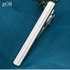 Men's formal silver tie clip laser laser logo minimalist business clip professional security tie clip batch