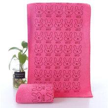 印花童巾300克超细纤维磨绒加厚25*50卡通广告礼品淘宝赠品定logo