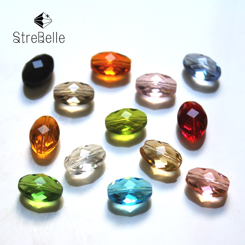 Bead Curtain Crystal Glass Loose Beads Squashed Cut diy Jewelry Accessories Handmade Beaded Imitation Austria Free Shipping