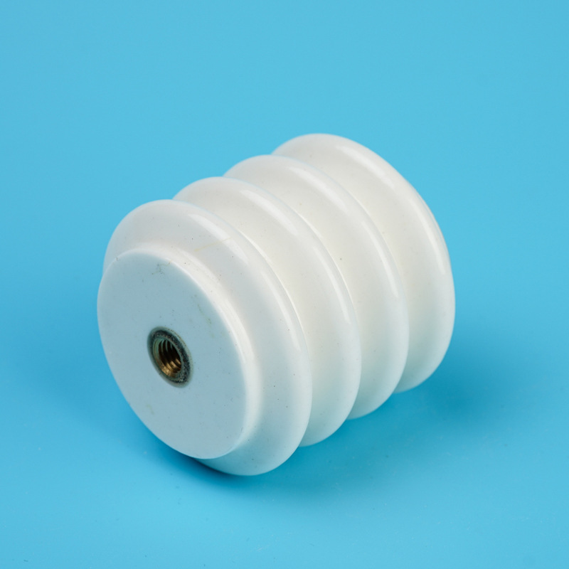 厂家批发氧化铝陶瓷绝缘子油烟净化器配件绝缘柱超高频绝缘陶瓷