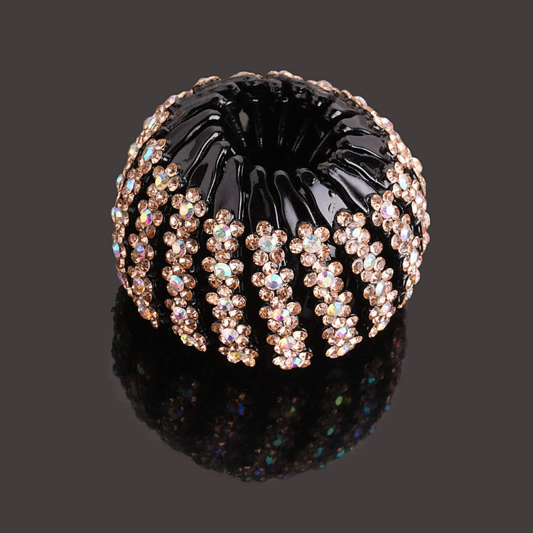 Nuevo Nido de Pájaro updo artefacto bola perezosa cabeza pelo anillo Cola de Caballo pelo clip danza rhinestone tocado accesorios para el cabello horquilla para las mujeres