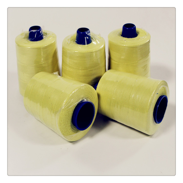 소엣 듀폰 케블라 옐로우 스테이플 섬유 아라미드 재봉실