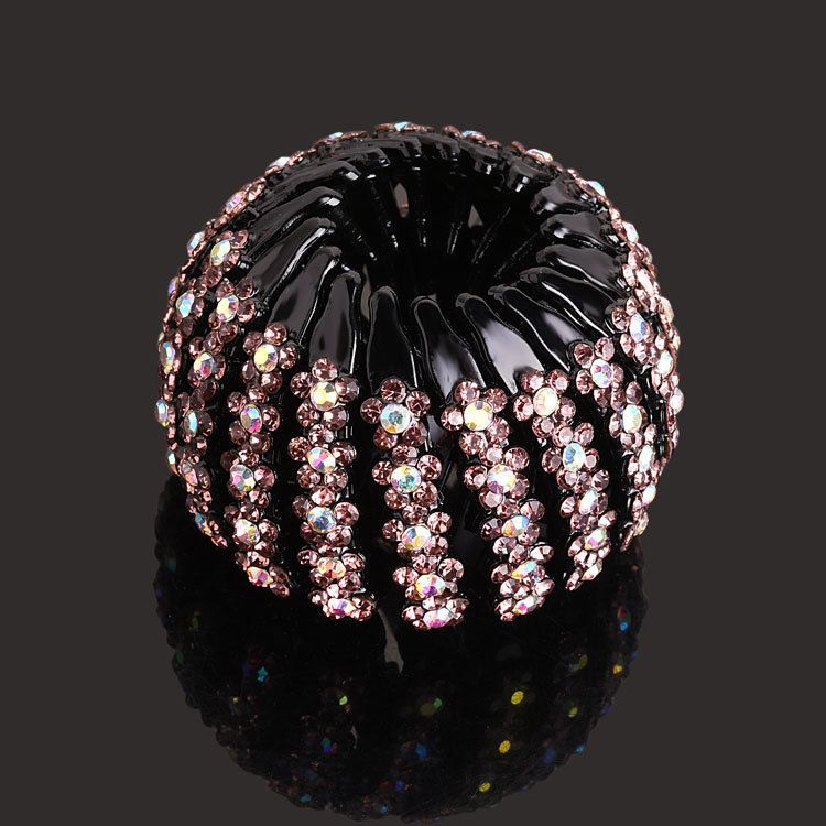 Nuevo Nido de Pájaro updo artefacto bola perezosa cabeza pelo anillo Cola de Caballo pelo clip danza rhinestone tocado accesorios para el cabello horquilla para las mujeres