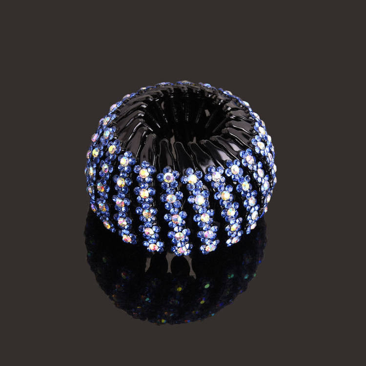 Nuevo Nido de Pájaro updo artefacto bola perezosa cabeza pelo anillo Cola de Caballo pelo clip danza rhinestone tocado accesorios para el cabello horquilla para las mujeres