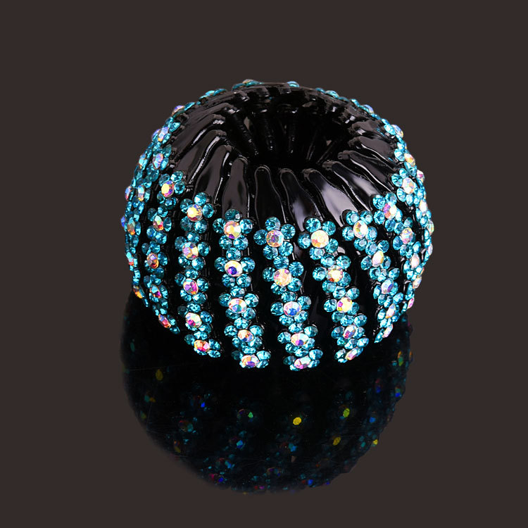 Nuevo Nido de Pájaro updo artefacto bola perezosa cabeza pelo anillo Cola de Caballo pelo clip danza rhinestone tocado accesorios para el cabello horquilla para las mujeres