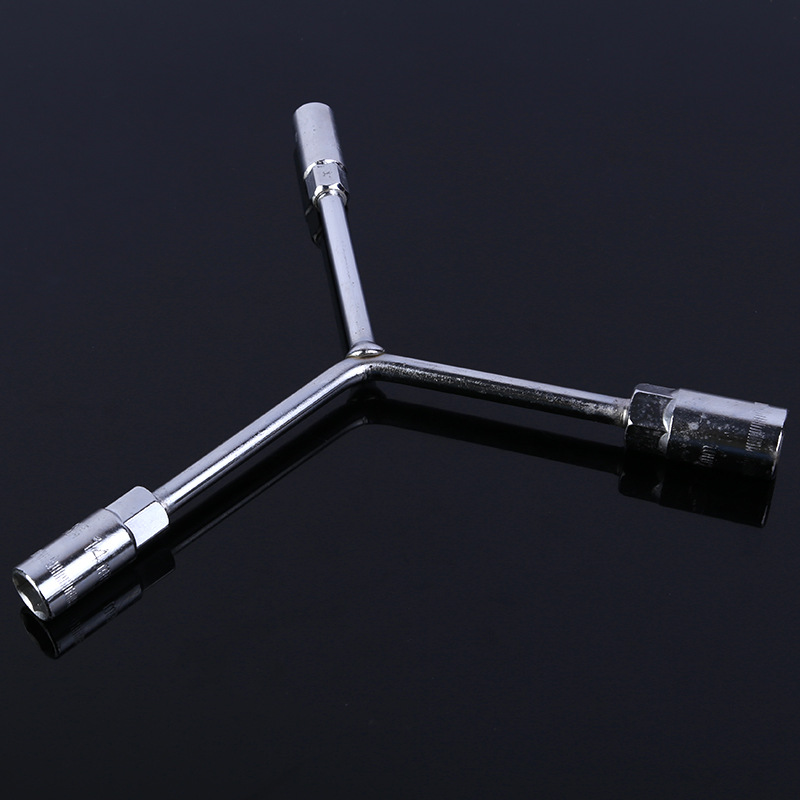 厂家批发三角叉套筒扳手Y型六角扳手人字三角换胎工具防爆