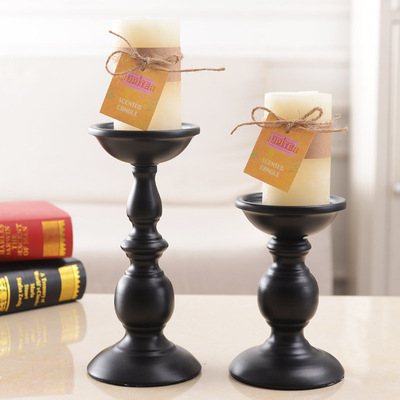 European style Retro Iron base Candlesticks Wedding decoration Decoration originality Home a living room Candle holders