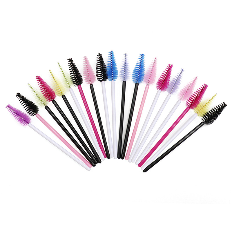 Wholesale New Water Drop Eyelash Brush 25/Pack Nylon Eyelash Roll Grafting Eyelash Tools Small Eyebrow Brush Eyelash Comb