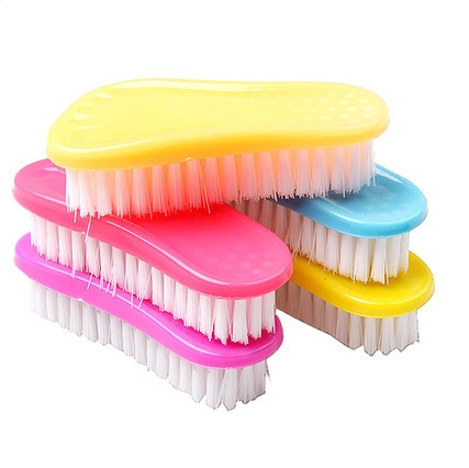 Lindo pie multiusos cepillo de limpieza de color de pelo suave cepillo de lavandería cepillo de lavado de zapatos cepillo de lavabo