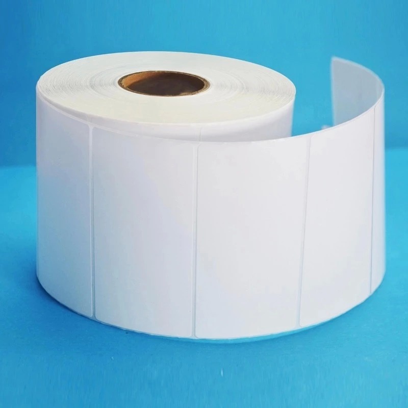 厂家促销空白铜版纸不干胶 条码标签  卷筒标签打印贴纸 多种全规