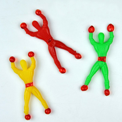 Vent Viscosity Villain Stall Yiwu Cheap Toys Climb the wall Spider-Man Two yuan shop tradition Toys Wholesale