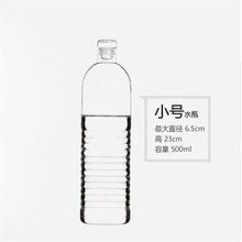 厂家批发创意手工艺耐热高硼硅玻璃瓶矿泉水瓶旅游户外运动水瓶