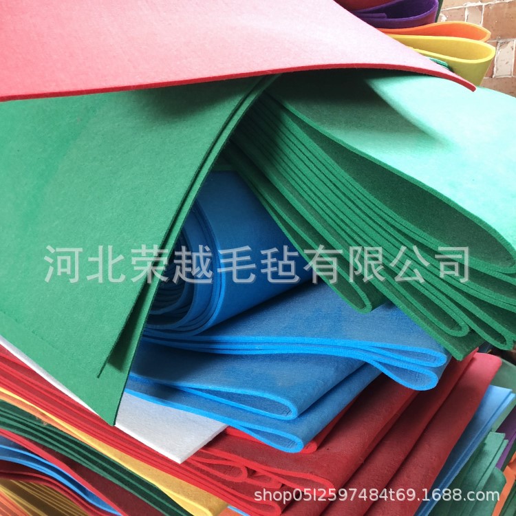 供应毛毡布针刺无纺布 家用箱包服装用涤纶不织布厂家批发