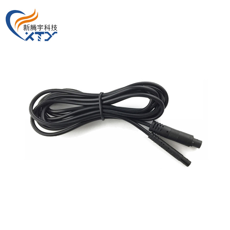 记录仪线 4P四芯倒车视频线 汽车摄像头影像后视延长线 支持定 制