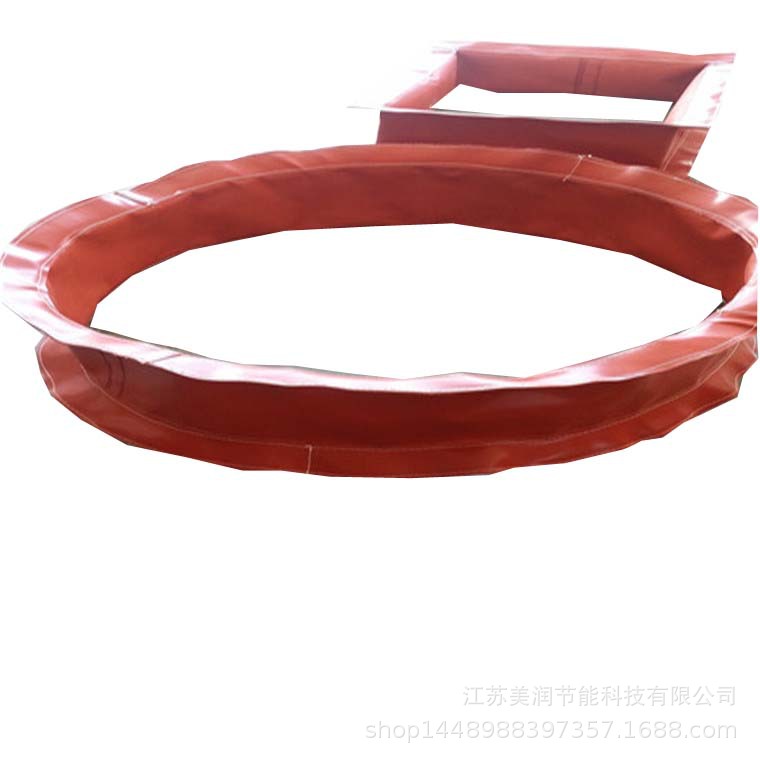 厂家供应 圆形防火帆布软接 耐化学腐蚀 抗压强 耐高温风管软接头