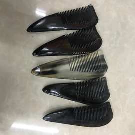 批发黑花角尖梳  自然角尖梳