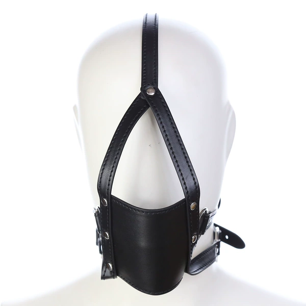 Horse leather mouth plug black solid soft ball leather black