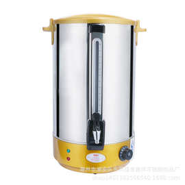 可透视电热开水桶商用奶茶桶保温桶不锈钢双层烧水桶电加热