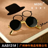 AAB131 Ретро Западная игрушка маленькие Солнцезащитные очки металлический костюм булавка для воротника декоративная пряжка булавка металлический корсаж