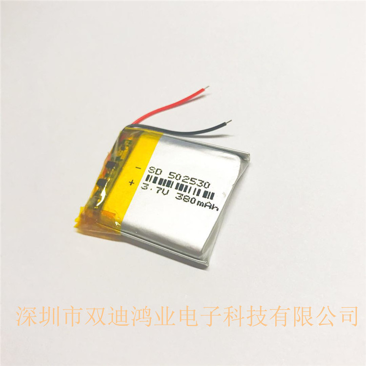 3.7V聚合物锂电池502530 380mAh 记录仪 仪器 数码产品内置电池