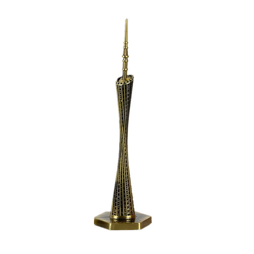 Creative iron art landmark building tower model ornaments home living room entrance table decoration metal crafts ornaments