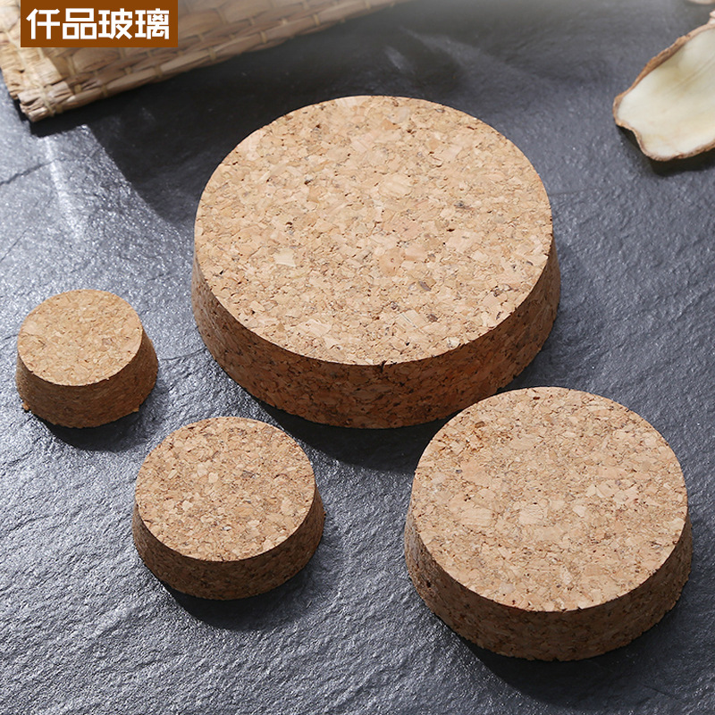 Las ventas de la fábrica de vidrio de borosilicato sellado tarro de té de corcho tarro de almacenamiento de alimentos multi-modelo de tarro de caramelo