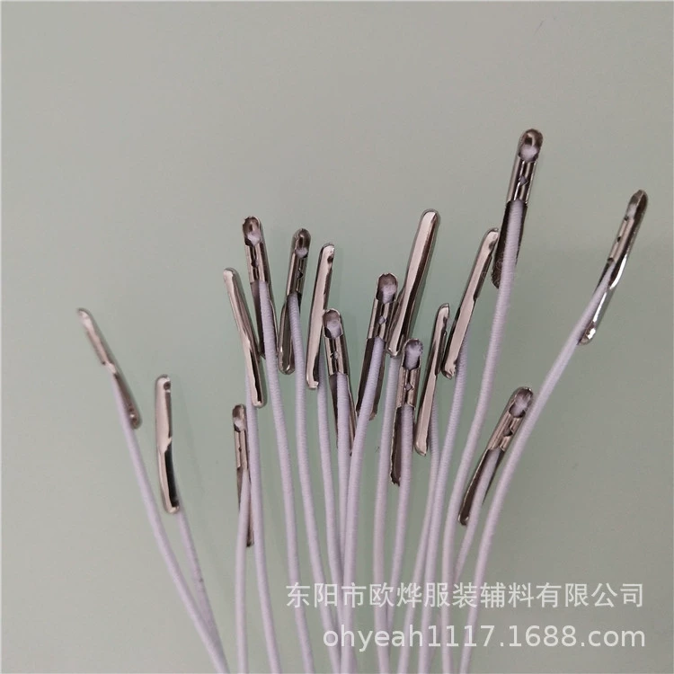 Эластичный шнур с металлической пряжкой на обоих концах, шнур для маски, резинка с пряжкой для бирки, ремешок для блокнота, колючий эластичный шнур.