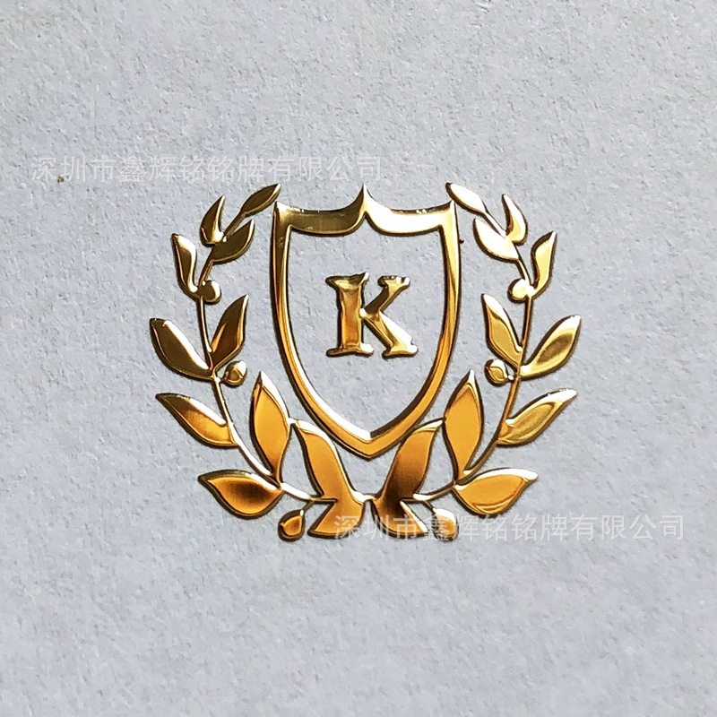 厂家承接电镀哑银金属贴 金属贴纸 亚克力玻璃用金属字贴片