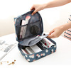 Capacious storage bag for traveling, cartoon organizer bag, flowered