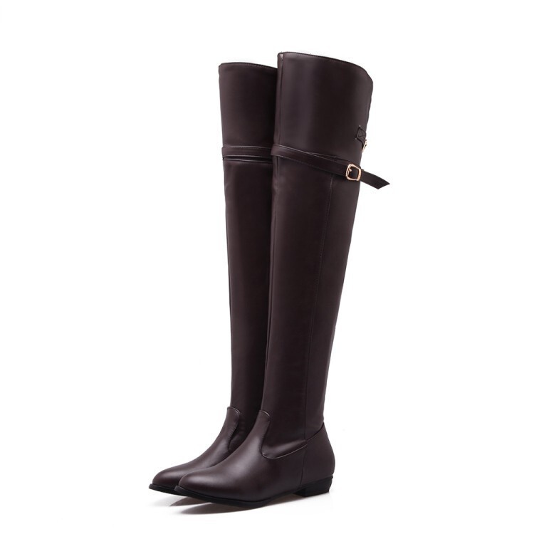 Foreign trade women's boots plus size over-the-knee boots flat flat heel high Boots Boots winter women's shoes boots women's boots wholesale